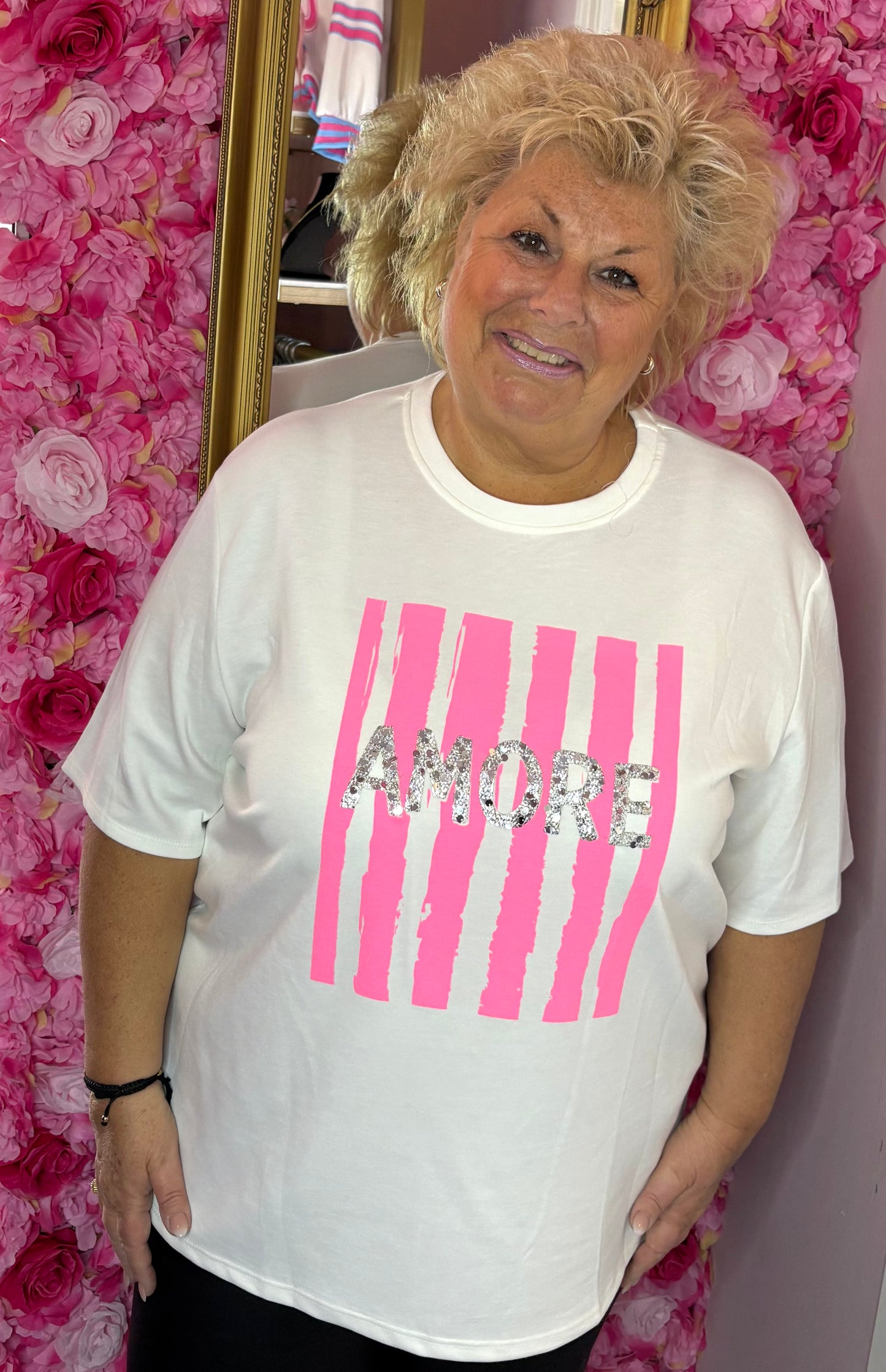 T-shirt Amore Plus Size Maat 44 t/m 50-52