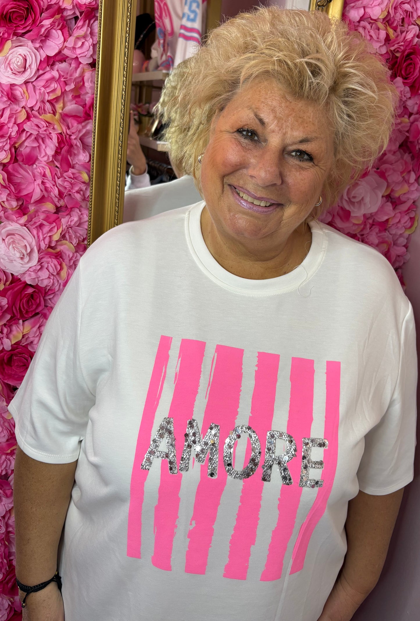 T-shirt Amore Plus Size Maat 44 t/m 50-52