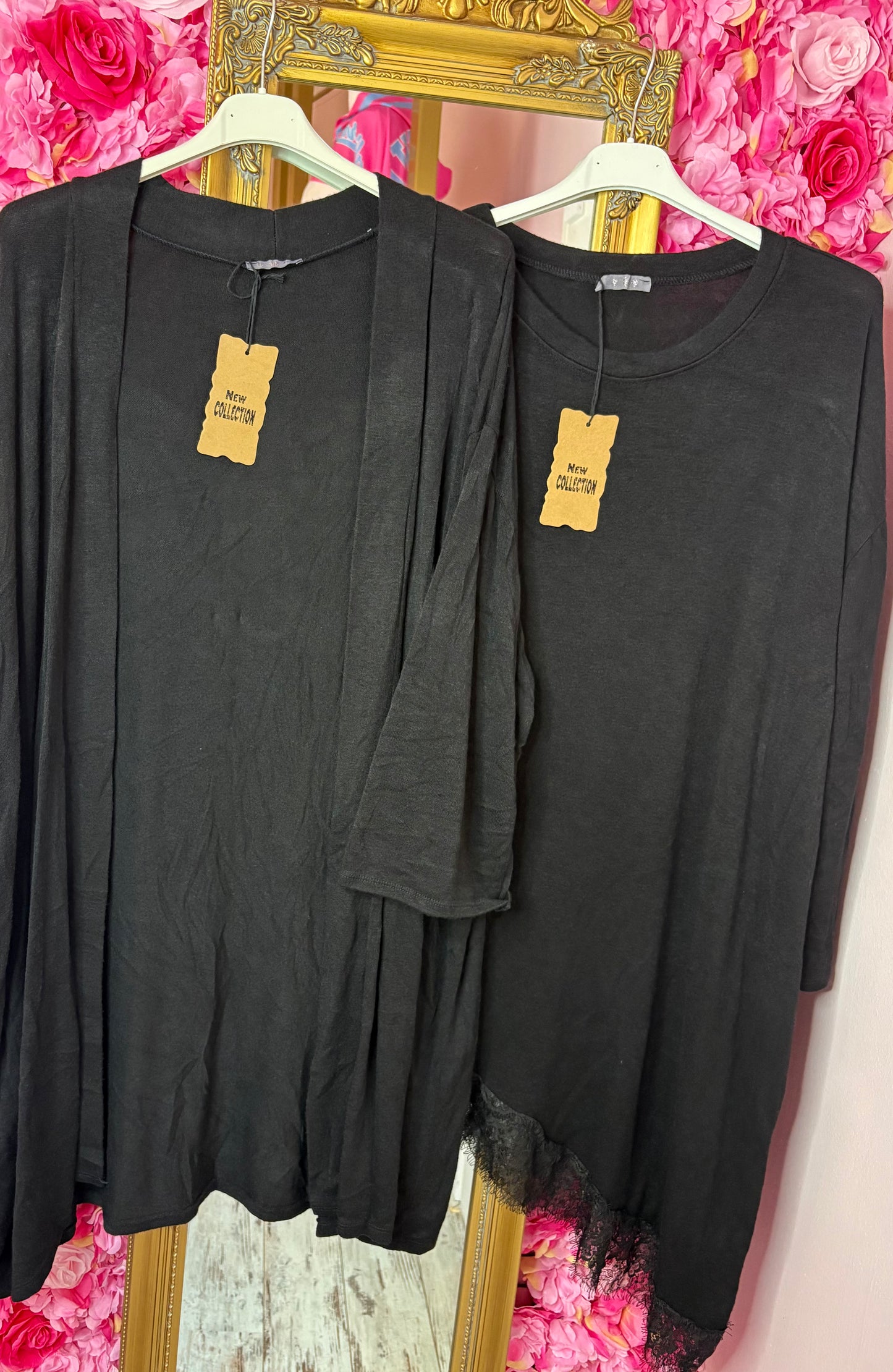 Vest Mia Zwart Plus size Maat 46 t/m 54