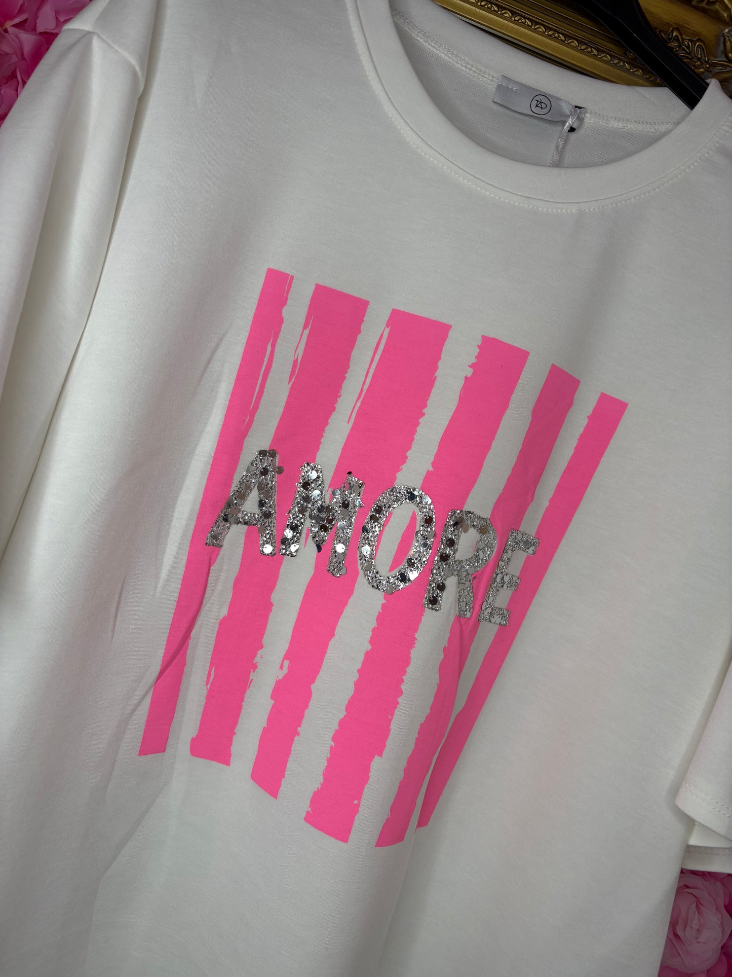 T-shirt Amore Plus Size Maat 44 t/m 50-52