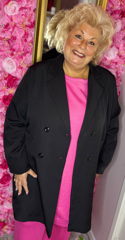 Colbert Lang Zwart Plus size Maat 52 t/m 58-60