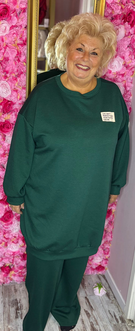 Comfy Set XXL Perfect Flucc Groen Plus Size maat 52 t/m 60