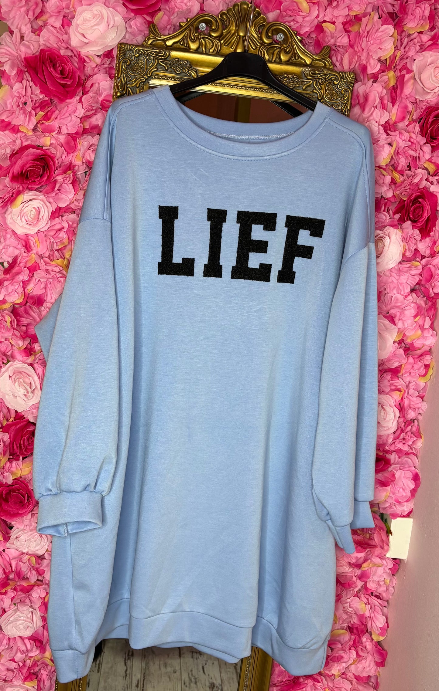 Trui Lief Blauw Plus Size Maat 50 t/m 58