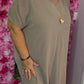 Jurk Summer – Fall Edition Taupe Maat 48 t/m 54-56