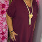 Jurk Summer – Fall Edition Bordeaux Maat 48 t/m 54-56