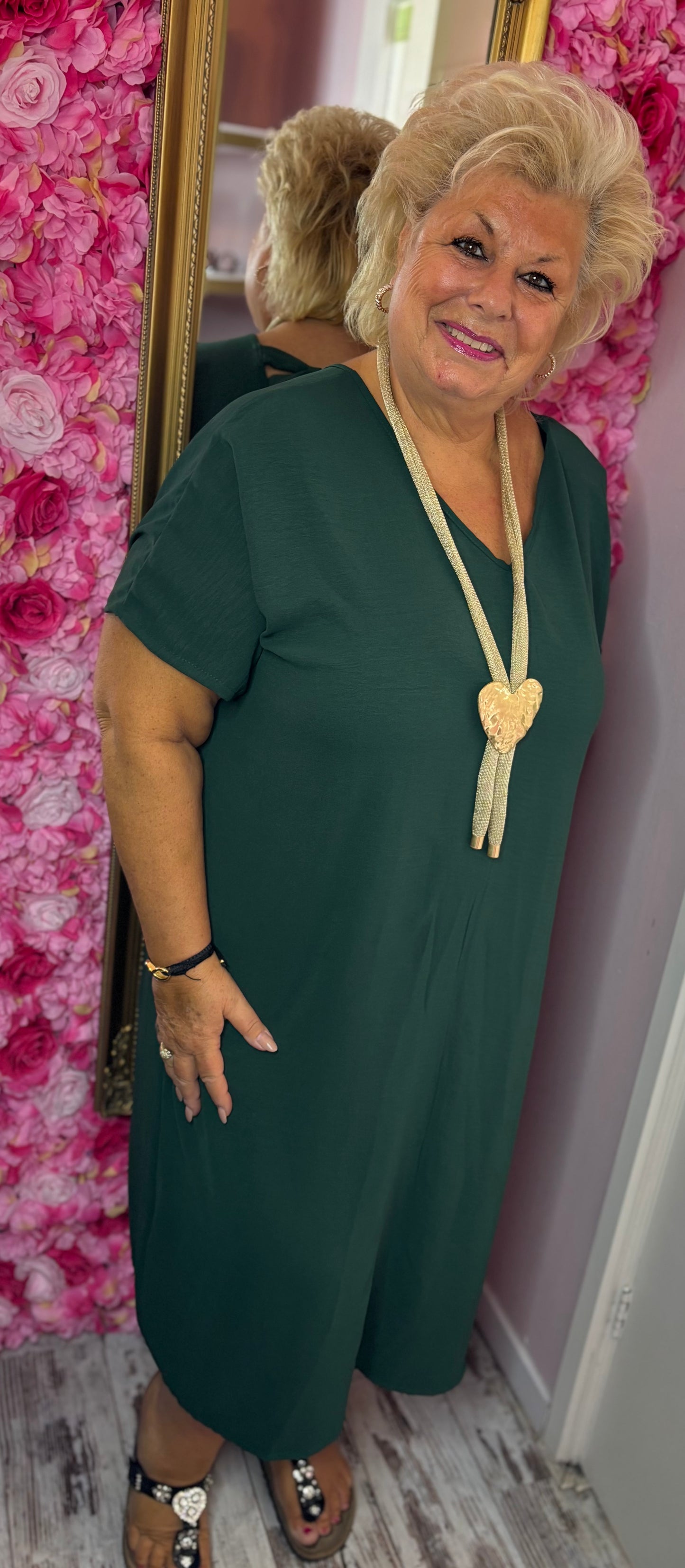 Jurk Summer – Fall Edition Groen Maat 48 t/m 54-56