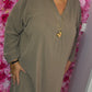 Jurk Autumn Taupe Maat 48 t/m 54-56