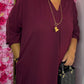Jurk Autumn Bordeaux Maat 48 t/m 54-56