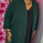 Kimono Versa Groen Plus size Maat 48 t/m 54-56