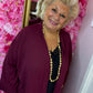 Kimono Versa Bordeaux Plus size Maat 48 t/m 54-56