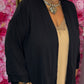 Kimono Versa Zwart Plus size Maat 48 t/m 54-56