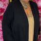 Kimono Versa Zwart Plus size Maat 48 t/m 54-56