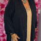 Kimono Versa Zwart Plus size Maat 48 t/m 54-56