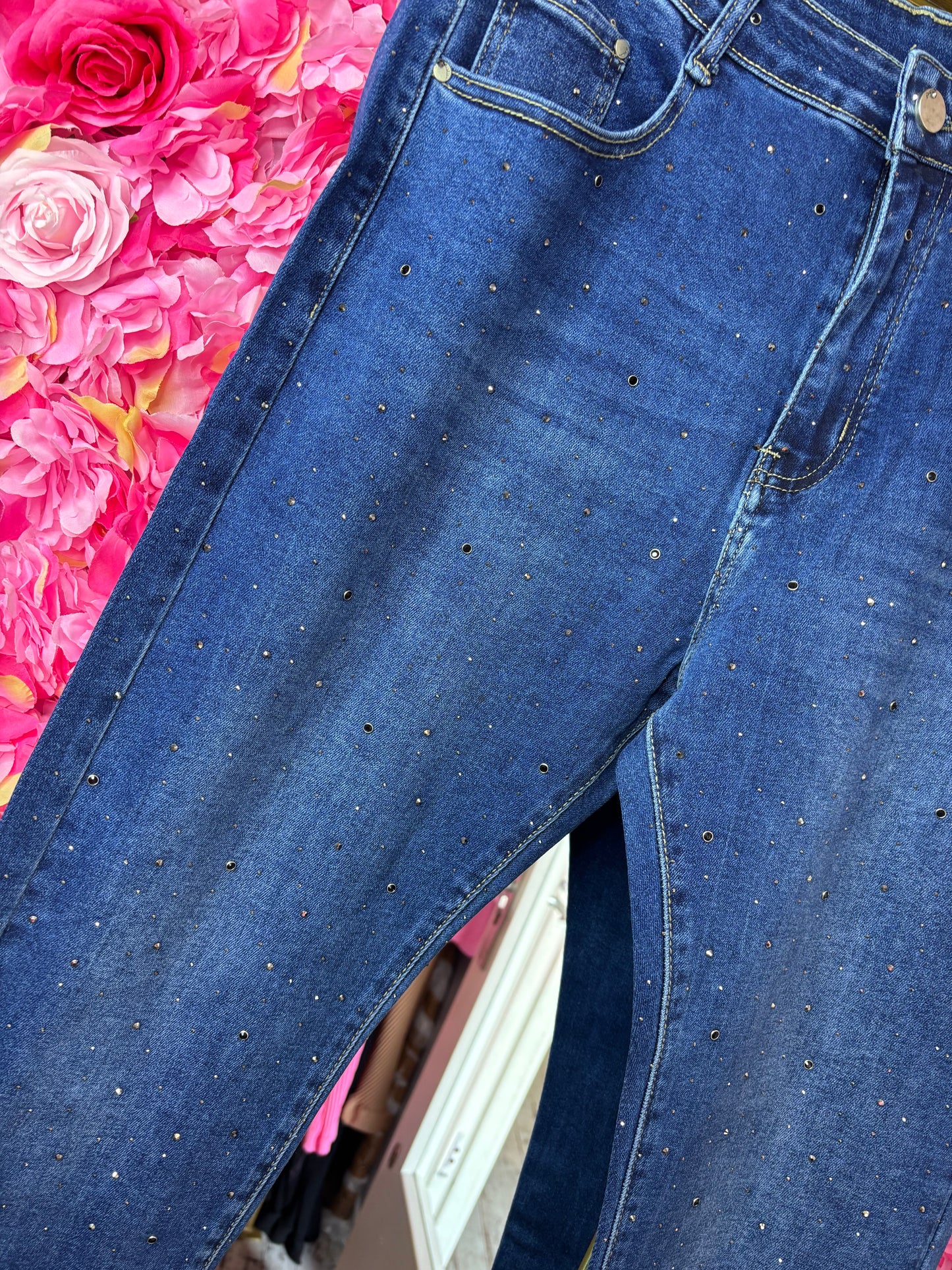 Jeans Black Bling Maat 44 t/m 54