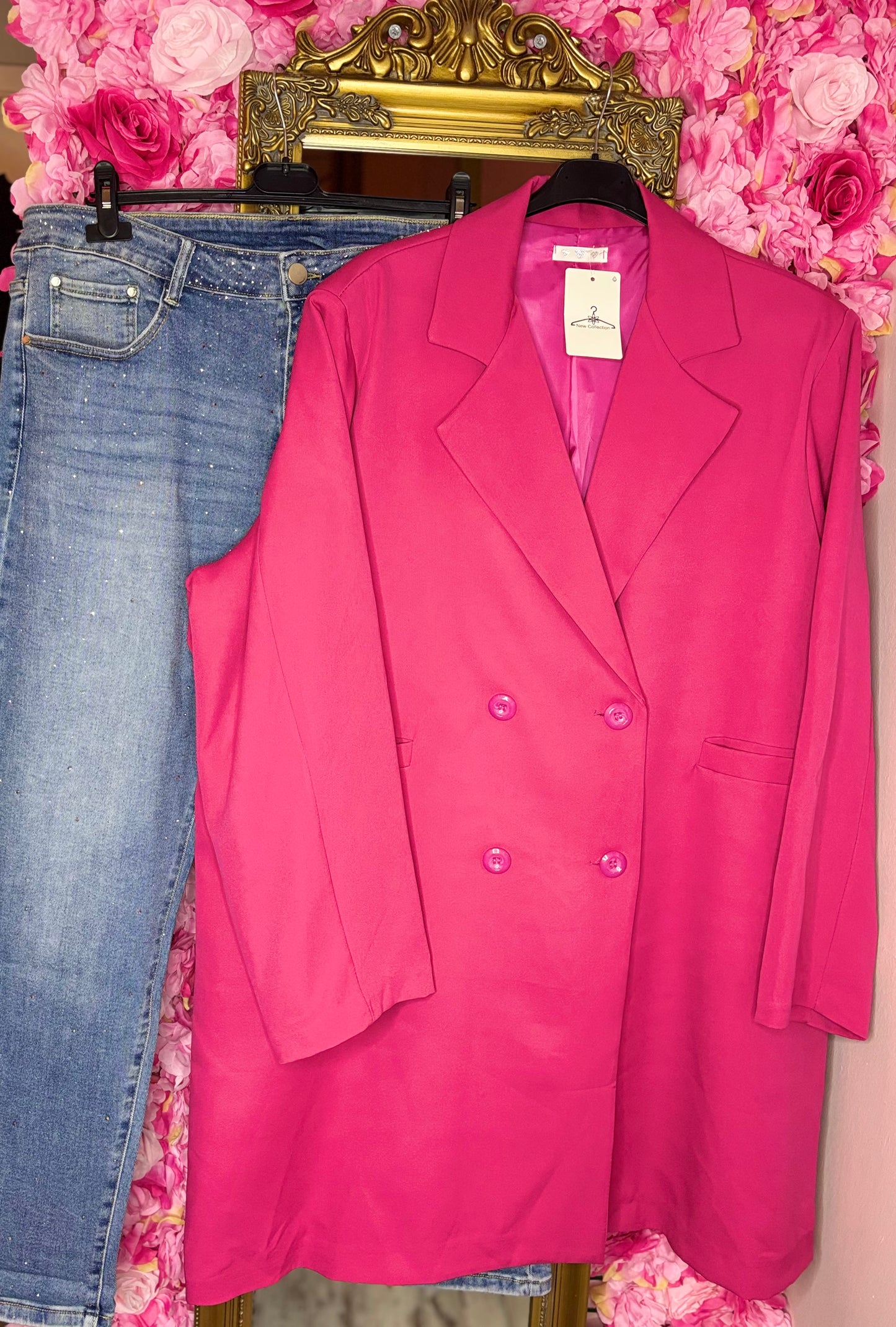 Colbert Lang Fuchsia Plus size Maat 52 t/m 58-60