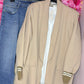 Blazer Cool Beige Plus Size Maat 48 t/m 56