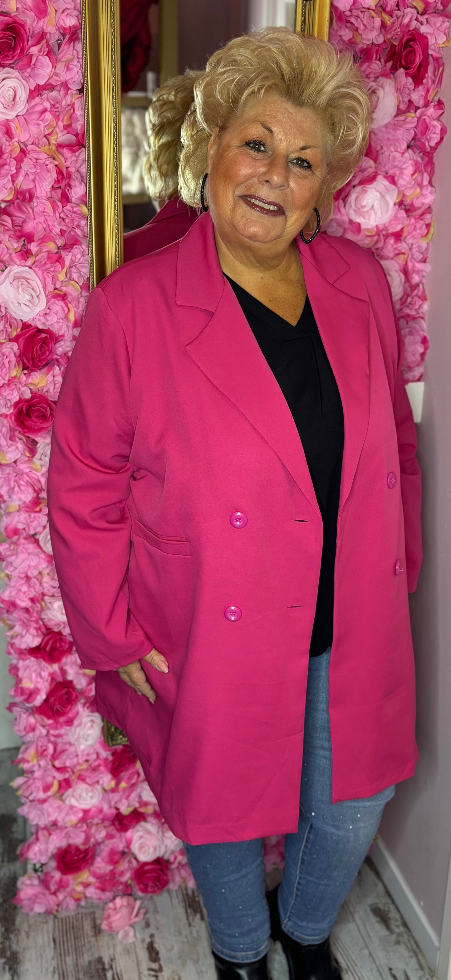 Colbert Lang Fuchsia Plus size Maat 52 t/m 58-60