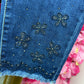 Jeans Skinny Flower Bling Maat 44 t/m 54
