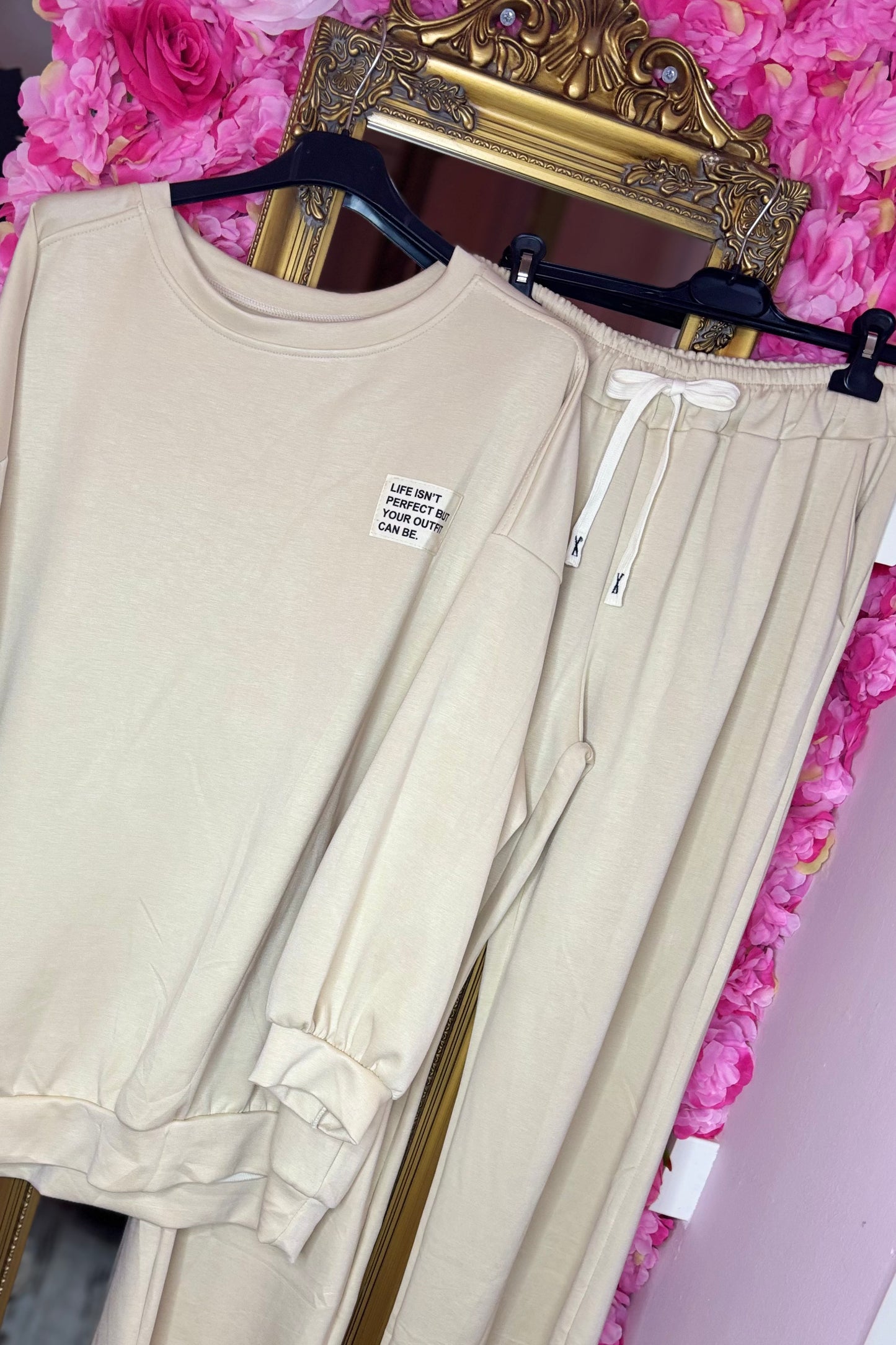 Comfy Set Perfect XL Beige Plus Size maat 44 t/m 52