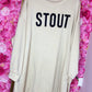 Trui Stout Beige Plus Size Maat 50 t/m 58