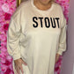Trui Stout Beige Plus Size Maat 50 t/m 58