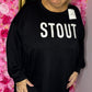 Trui Stout Zwart Plus Size Maat 50 t/m 58