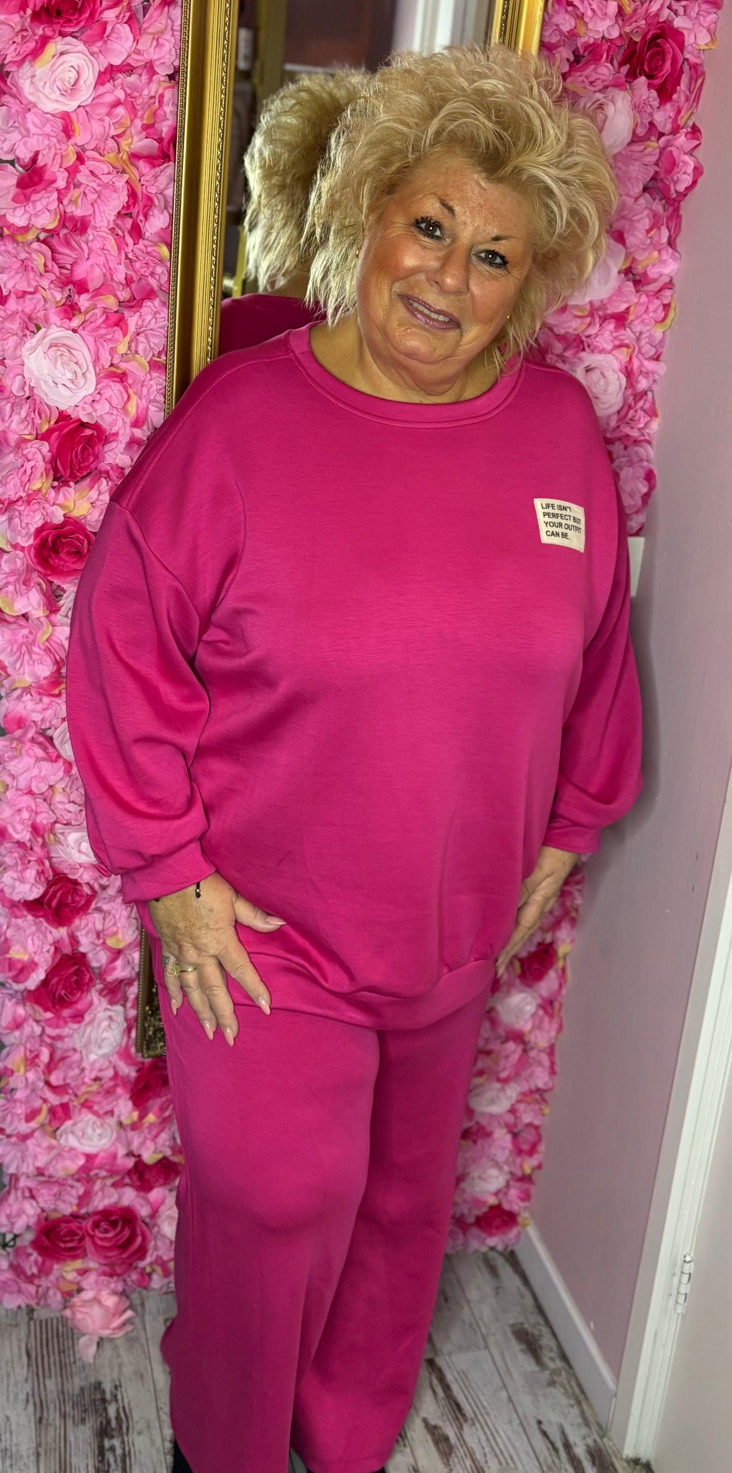 Comfy Set Perfect XL Fuchsia Plus Size maat 44 t/m 52
