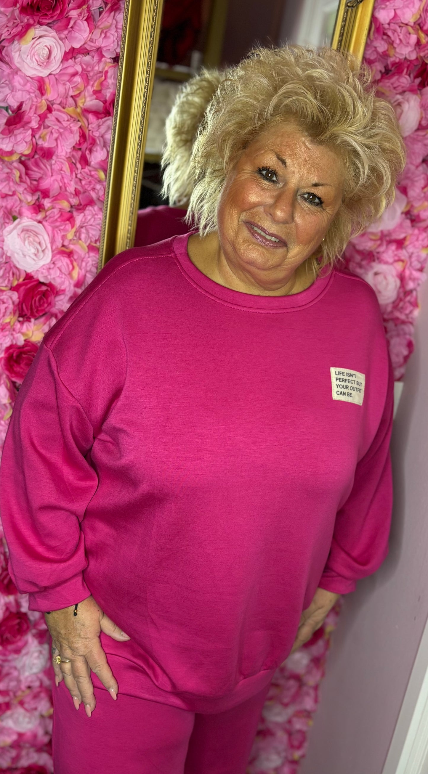 Comfy Set Perfect XL Fuchsia Plus Size maat 44 t/m 52