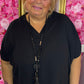 Blouse Joanie Zwart Plus Size maat 48 t/m 54-56