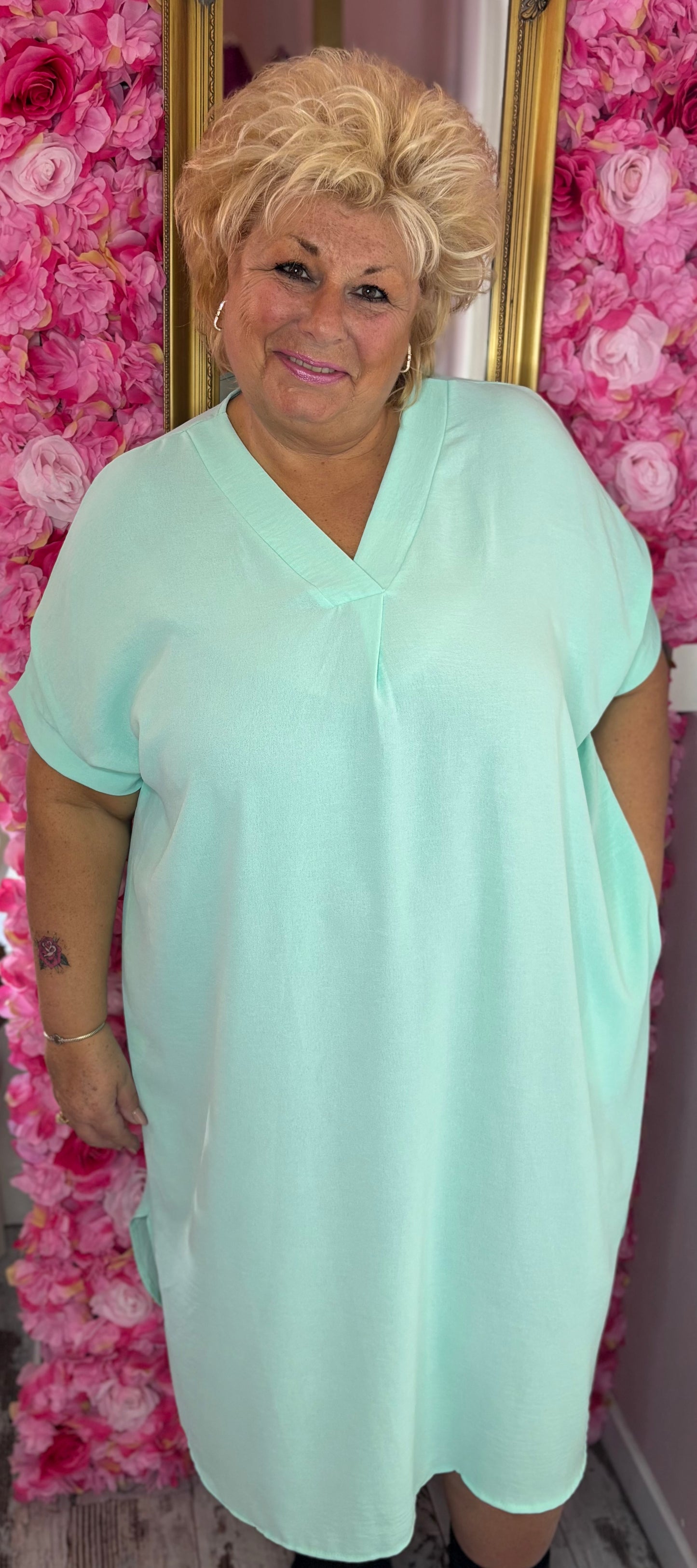 Jurk Bliss Mint Plus Size Maat 48 t/m 54-56
