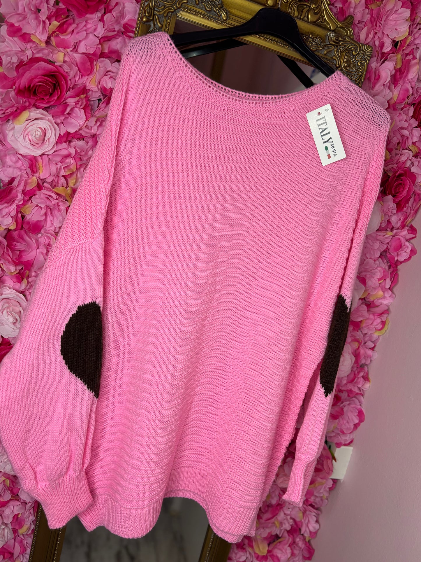 Trui Ellie Roze Plus Size Maat 46 t/m 54