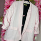 Blazer Basic Licht Roze Plus Size Maat 44 t/m 50