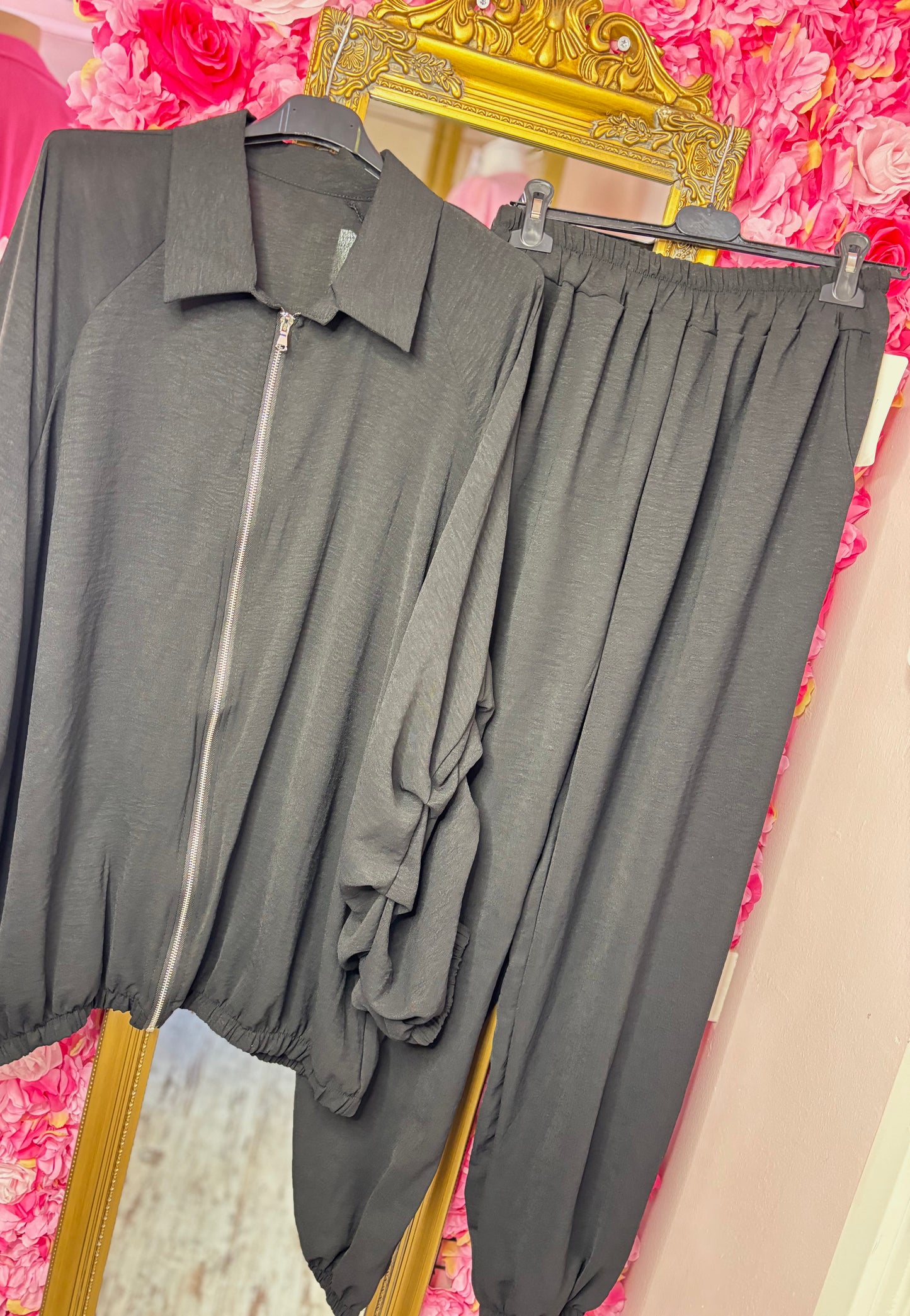 Set Easy Chic Zwart Plus Size maat 48 t/m 54