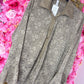 Blouse Lace velvet Taupe Plus Size Maat 46 t/m 52