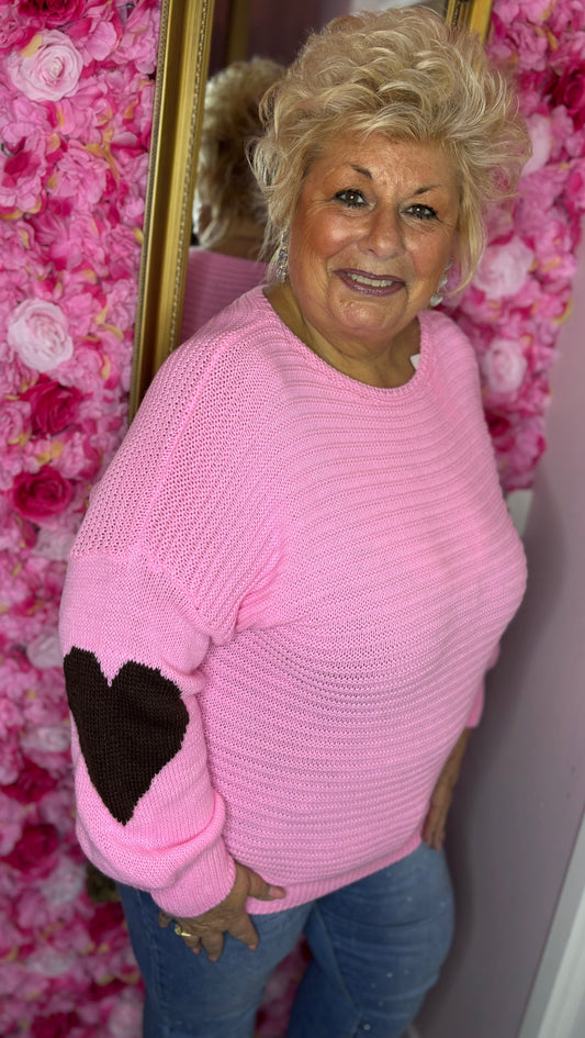 Trui Ellie Roze Plus Size Maat 46 t/m 54