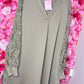 Tuniek Luna Lace Taupe Plus Size Maat 48 t/m 52