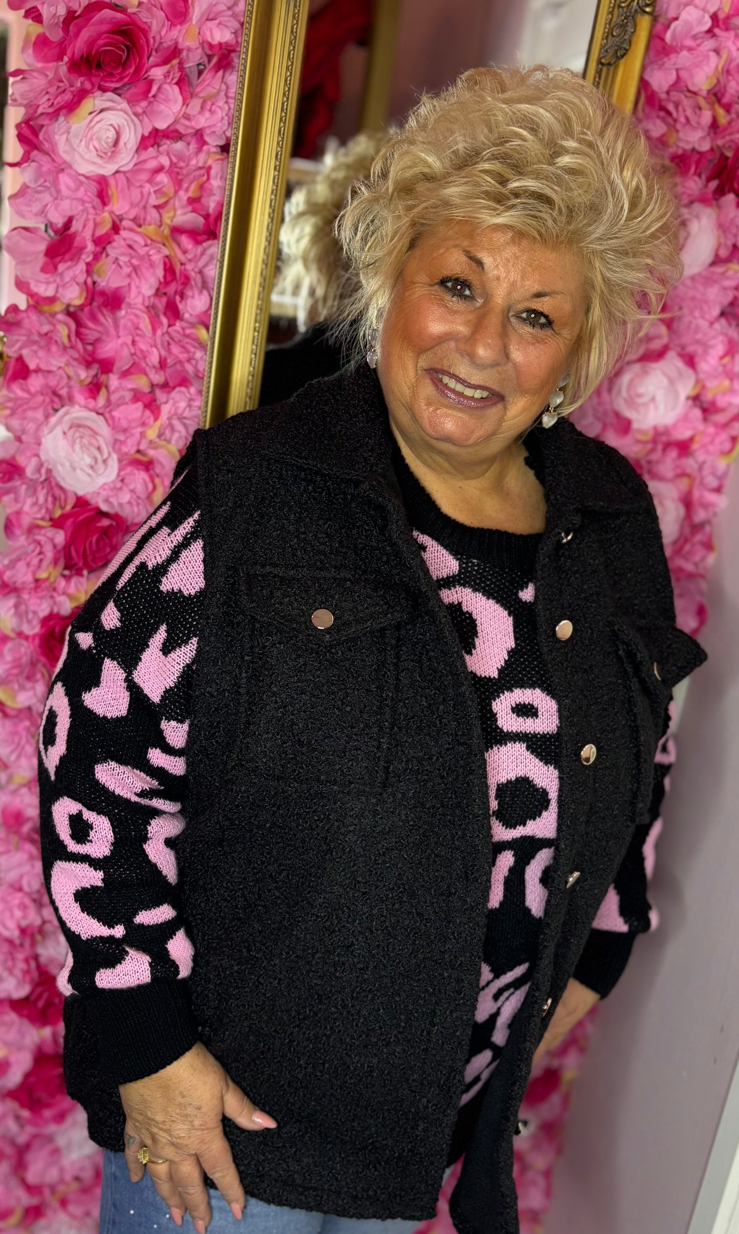 Gilet Boucle Zwart XXL Plus Size Maat 50 t/m 58