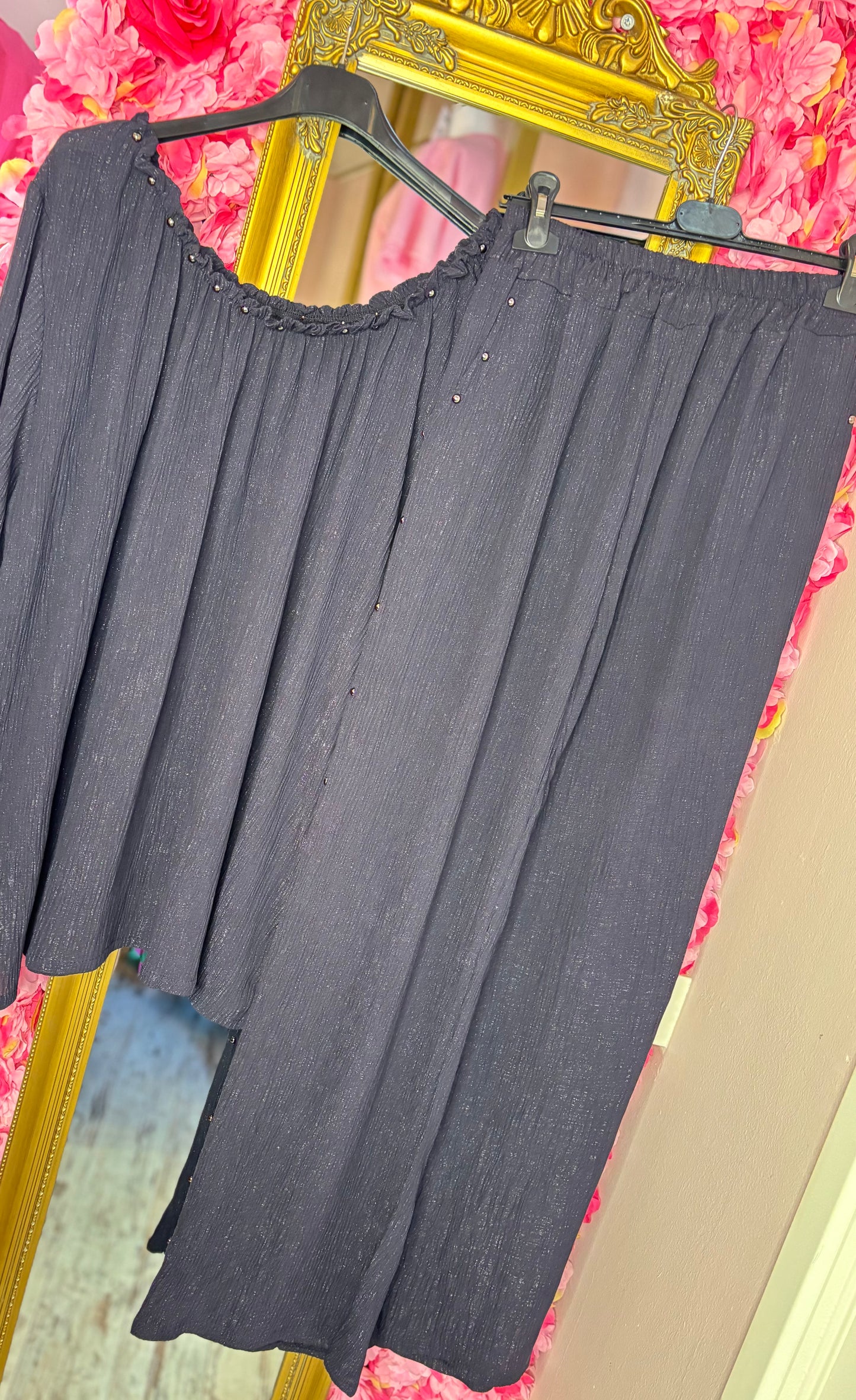 Set Rebel Donkerblauw Plus Size maat 46 t/m 52