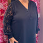 Tuniek Luna Lace Zwart Plus Size Maat 48 t/m 52