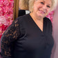 Tuniek Luna Lace Zwart Plus Size Maat 48 t/m 52