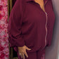 Set Easy Chic Bordeaux Plus Size maat 48 t/m 54