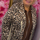 Jacket Suedine Panter Fringe Camel Plus Size maat 44 t/m 50