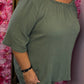 Set Rebel Legergroen Plus Size maat 46 t/m 52