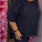 Set Rebel Donkerblauw Plus Size maat 46 t/m 52