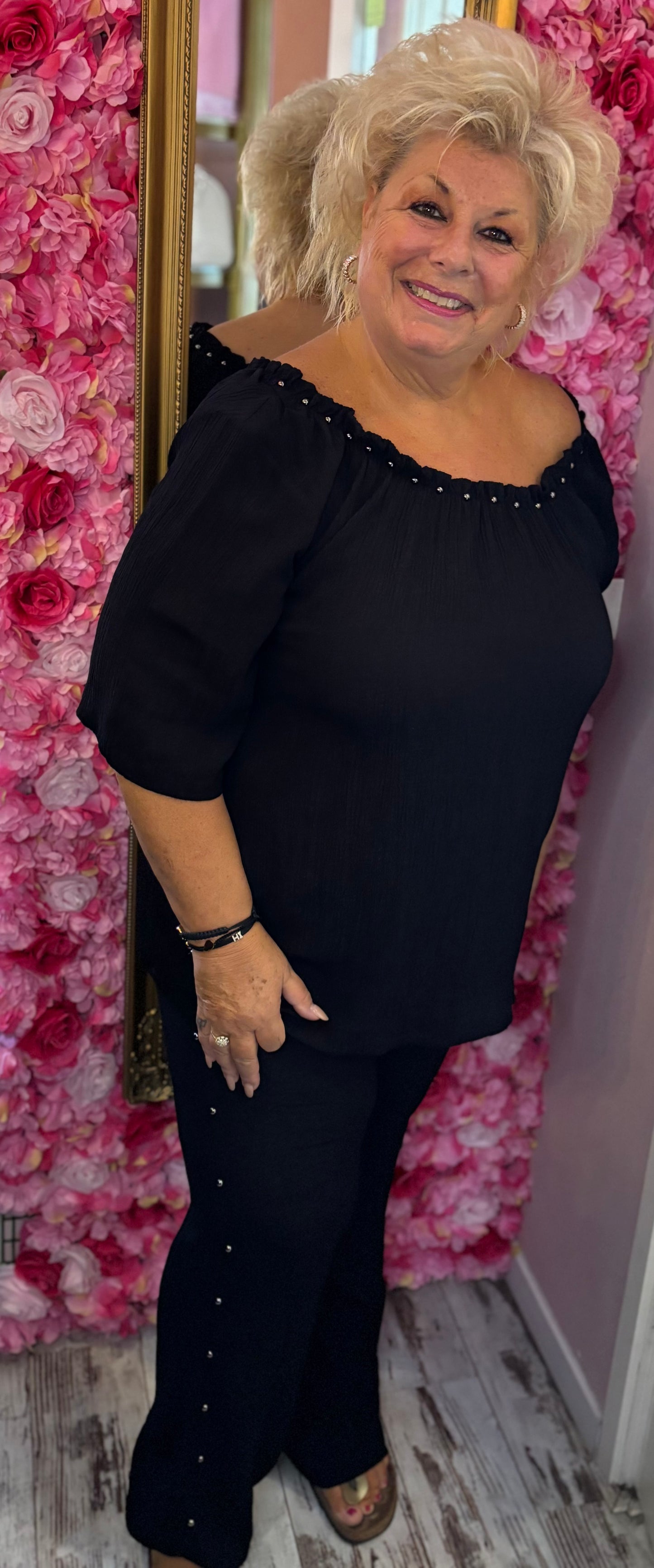 Set Rebel Zwart Plus Size maat 46 t/m 52