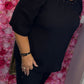 Set Rebel Zwart Plus Size maat 46 t/m 52