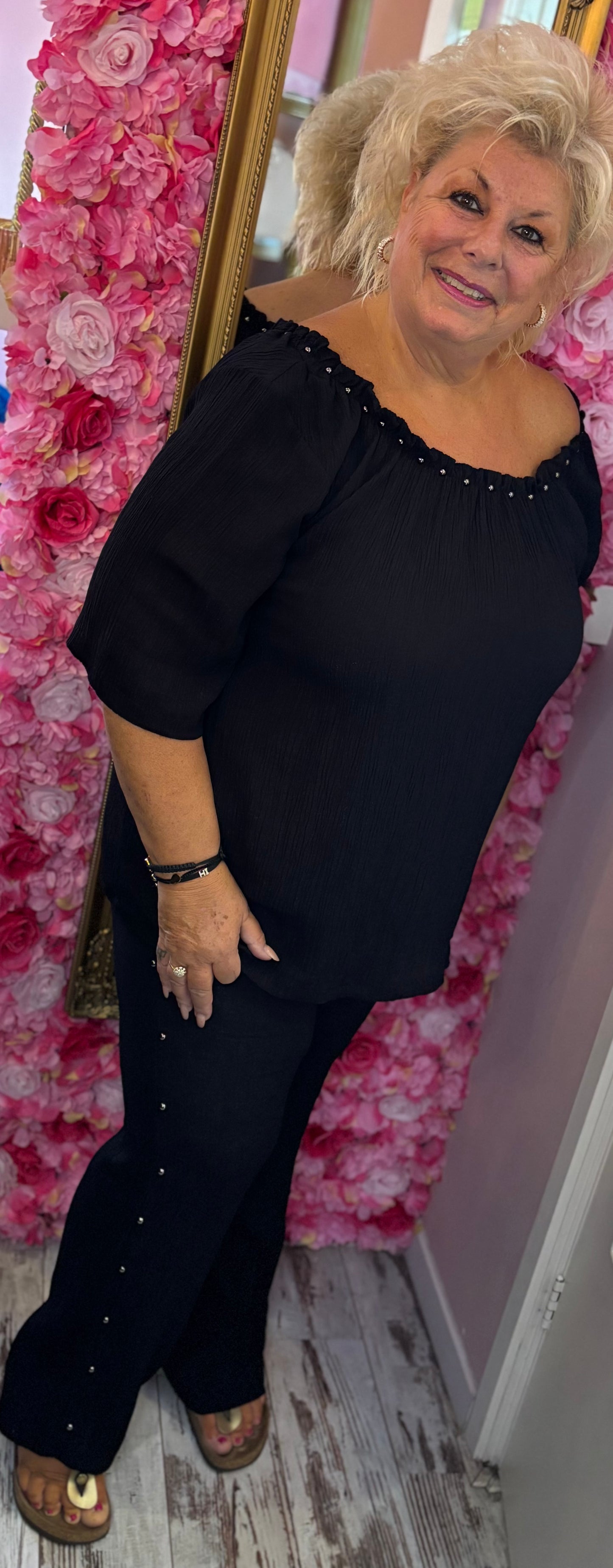Set Rebel Zwart Plus Size maat 46 t/m 52