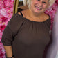 Set Rebel Bruin Plus Size maat 46 t/m 52
