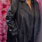 Trenchcoat Leather Look Bruin Plus Size maat 48 t/m 52