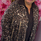 Jacket Suedine Panter Fringe Bruin Plus Size maat 44 t/m 50